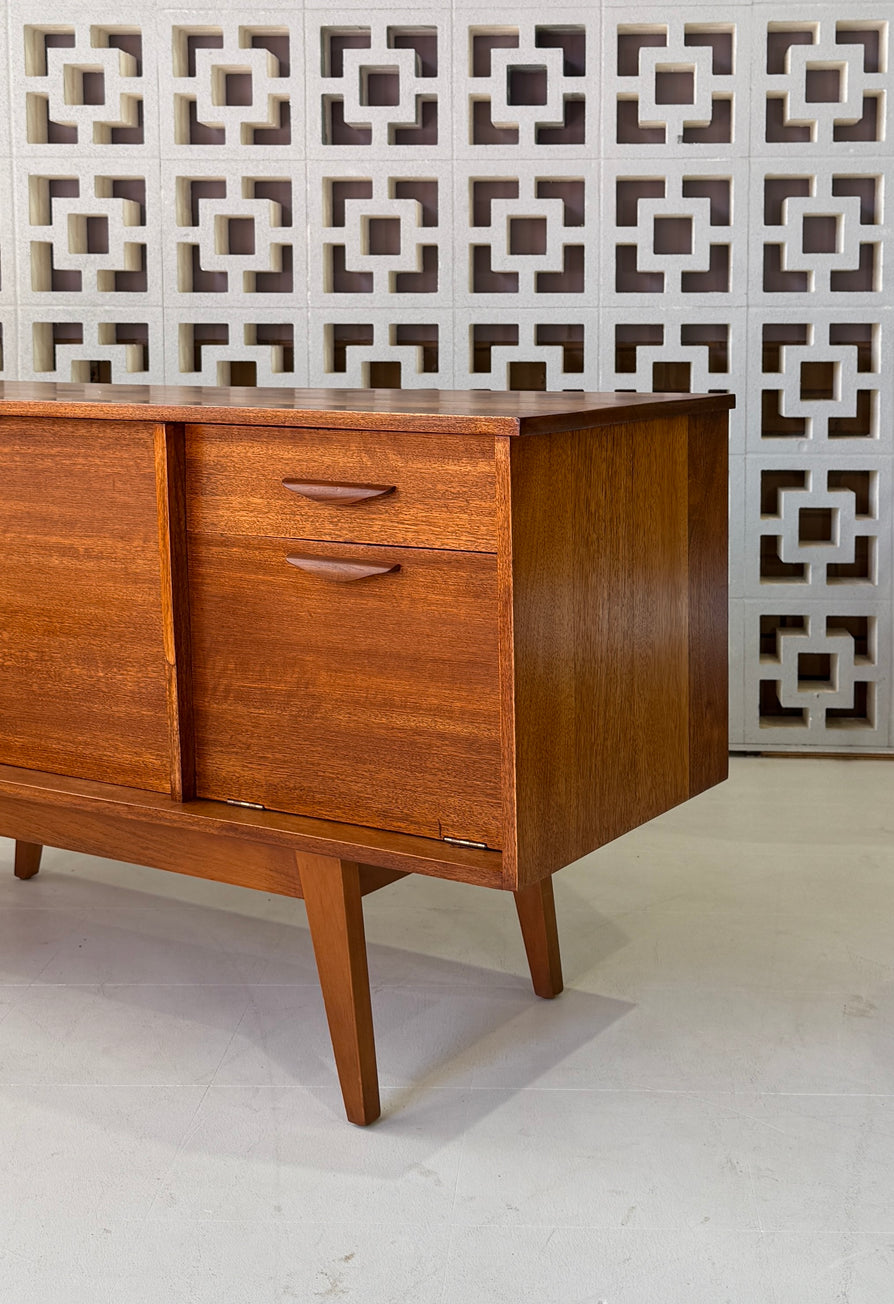 Compact 1950s Sideboard in Eucalyptus