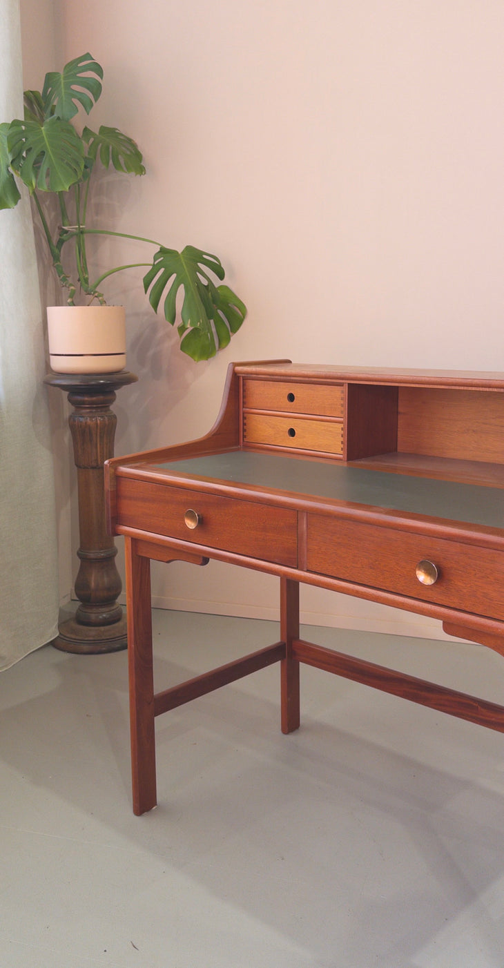 Danish Secrétaire / Bureau  Desk Unit in Teak