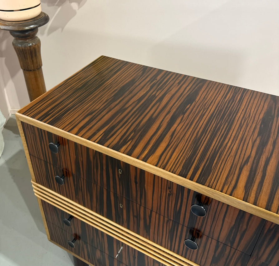 Deco Chest of Drawers in Macassar Ebony