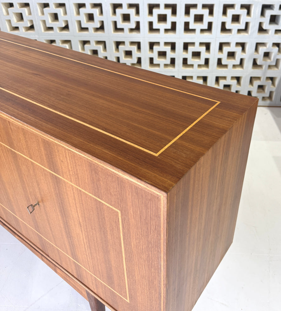Mid-Century Sideboard with Inlaid Detail