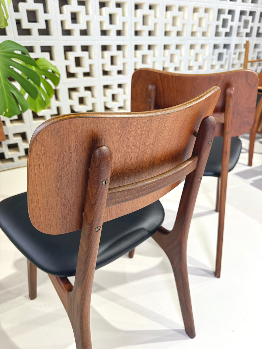 Four Ib Kofod Larsen Model 74 Chairs
