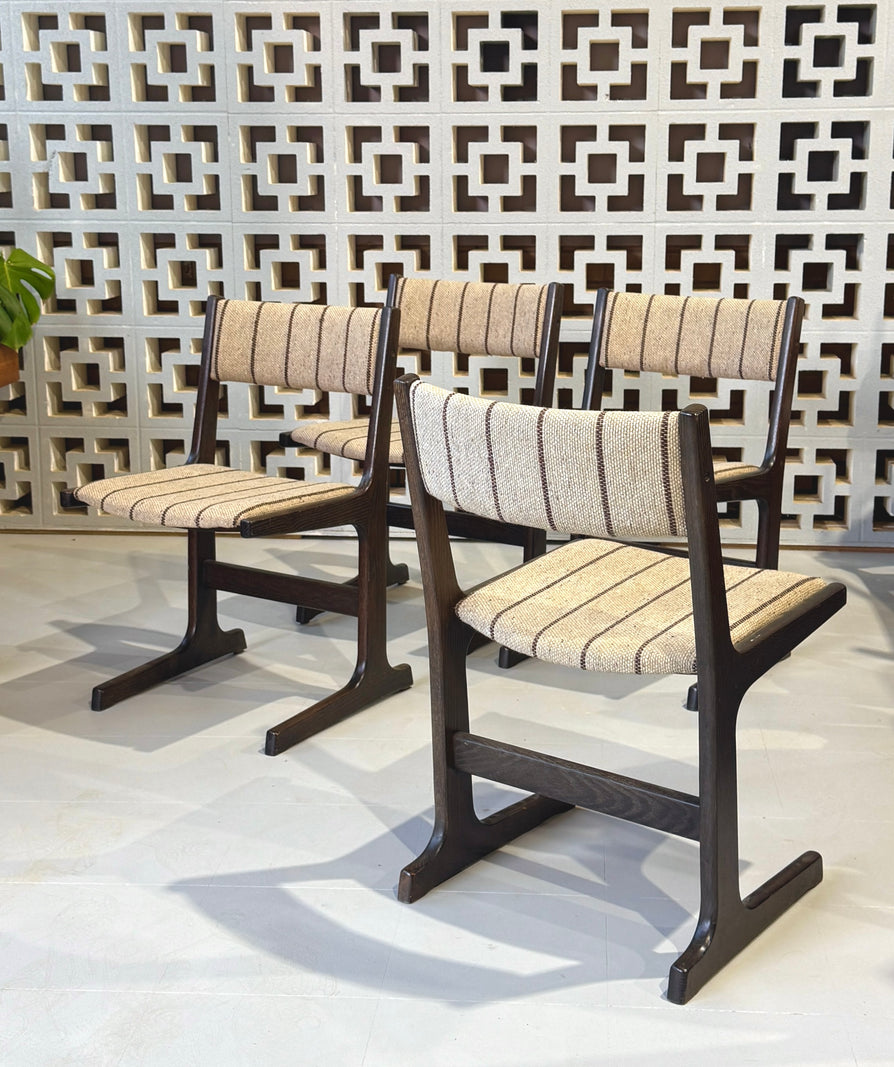 Four Cantilever Dining Chairs by Farstrup
