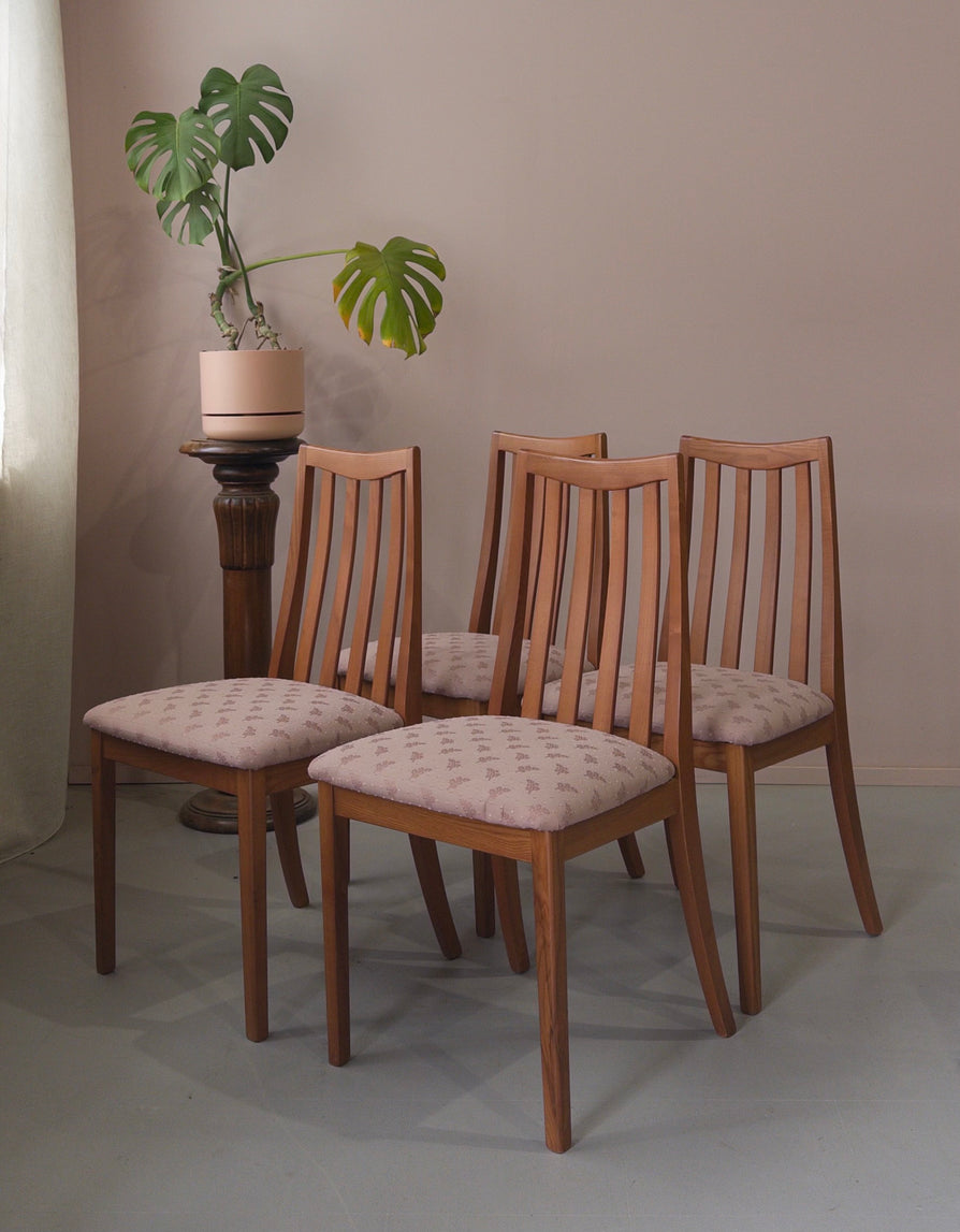 Four High-Back G-Plan Fresco Dining Chairs