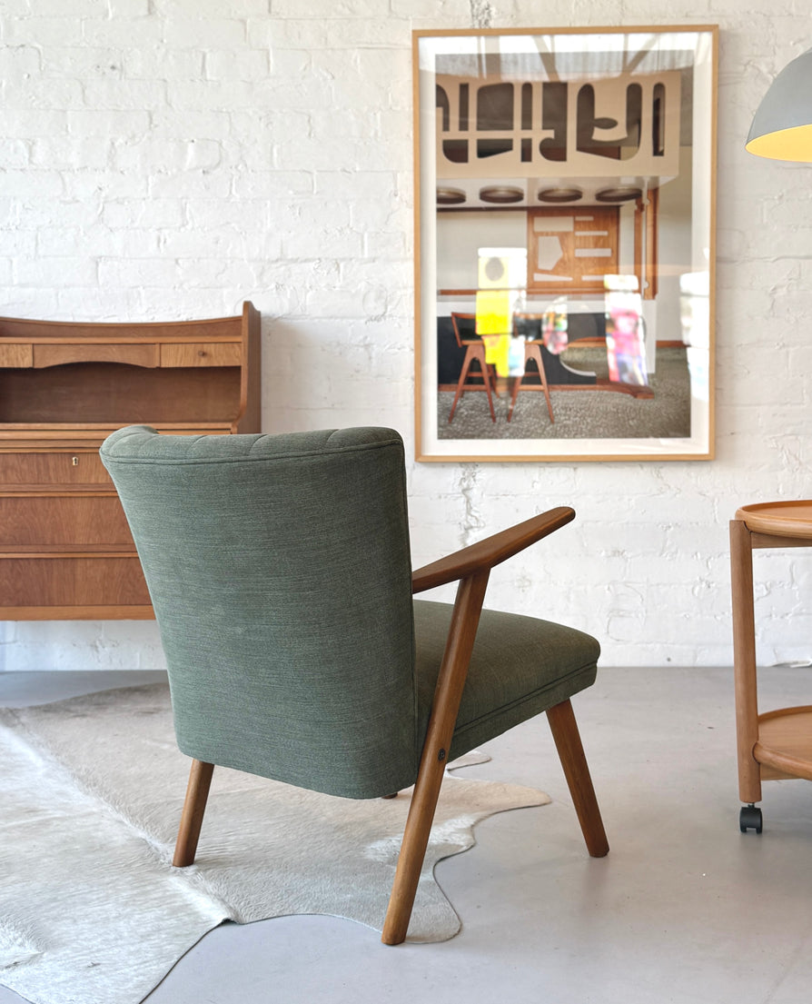 Danish Cocktail Chair in New Fabric