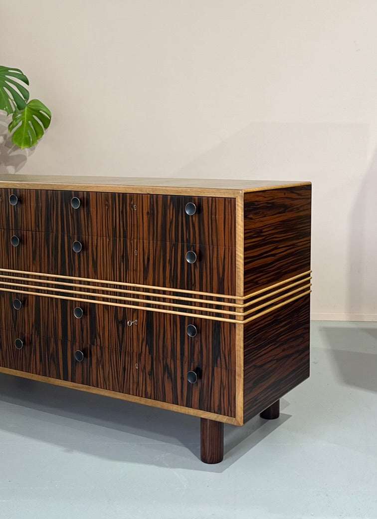 Deco Chest of Drawers in Macassar Ebony
