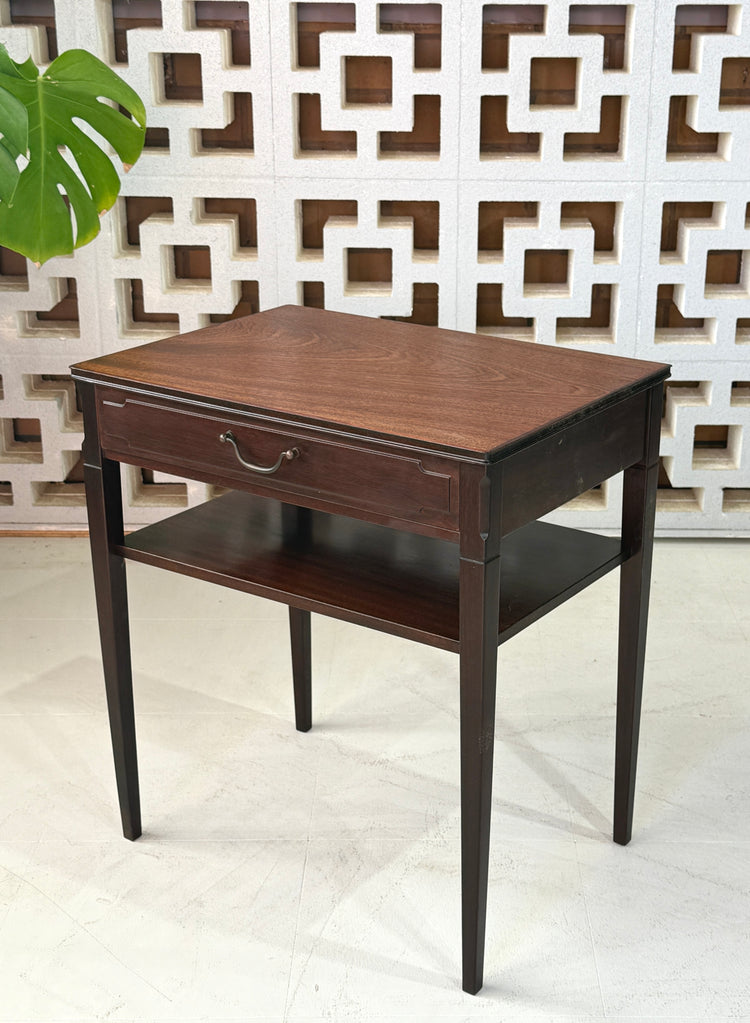 Danish Bedside Table in Mahogany