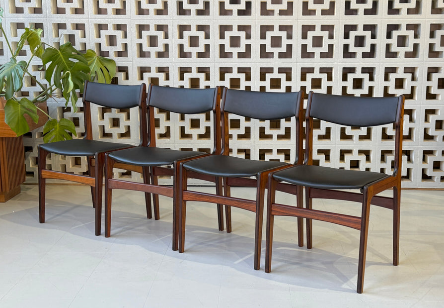 Four Eric Buch Dining Chairs in Rosewood