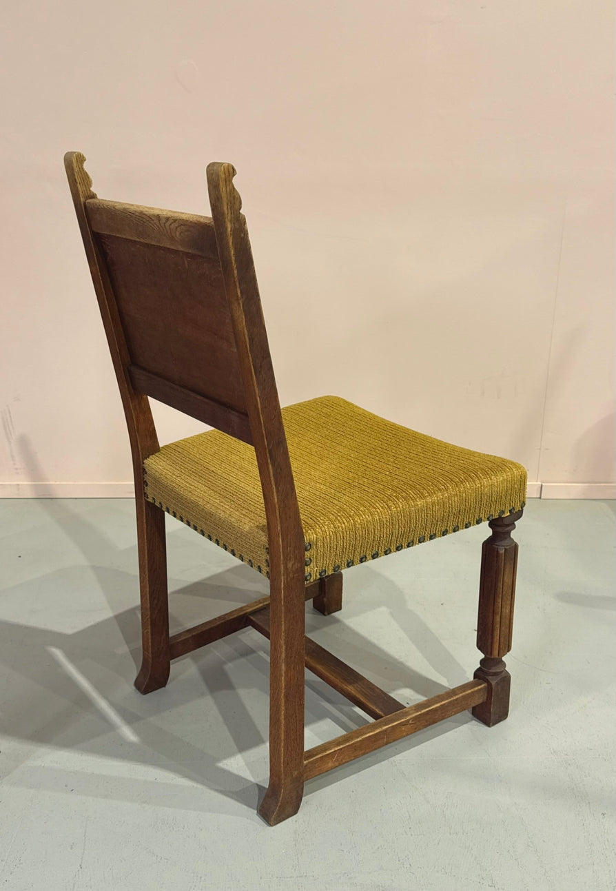 Six Antique Dining Chairs in Oak