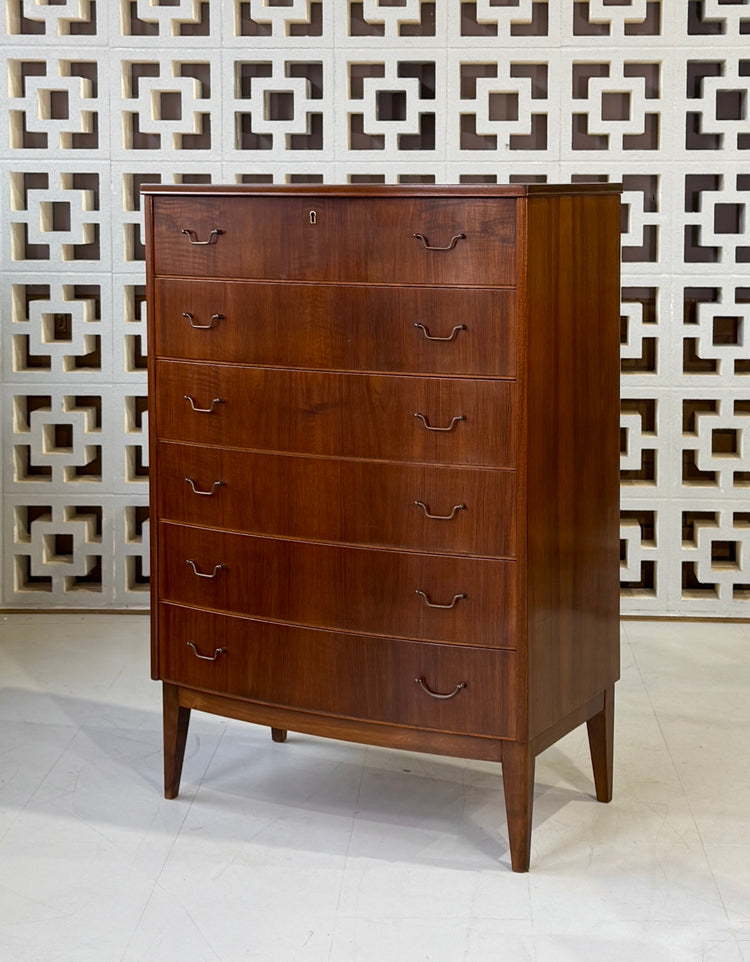 Early Danish Tallboy in Walnut