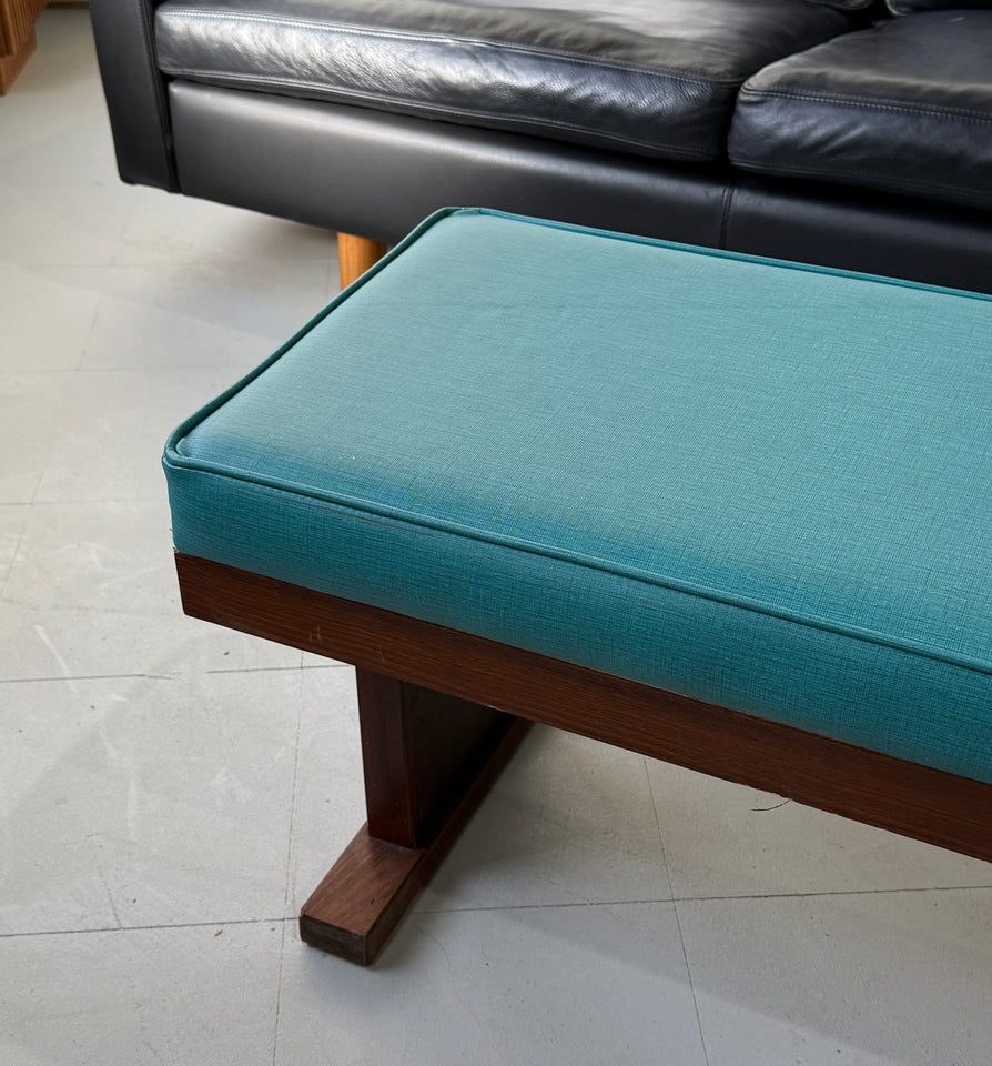 Mid-Century Bench Seat in Original Vinyl