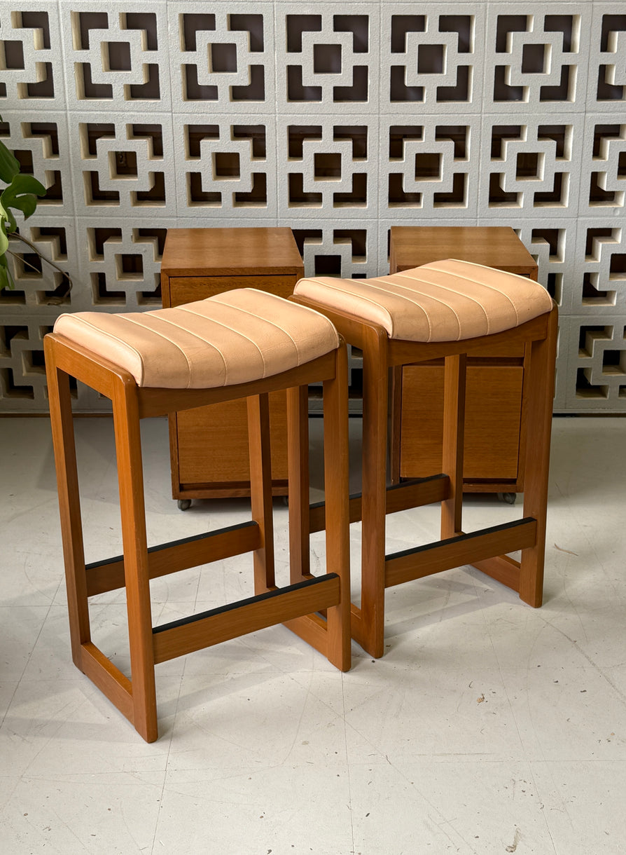 Pair of Mid-Century Bar Stools