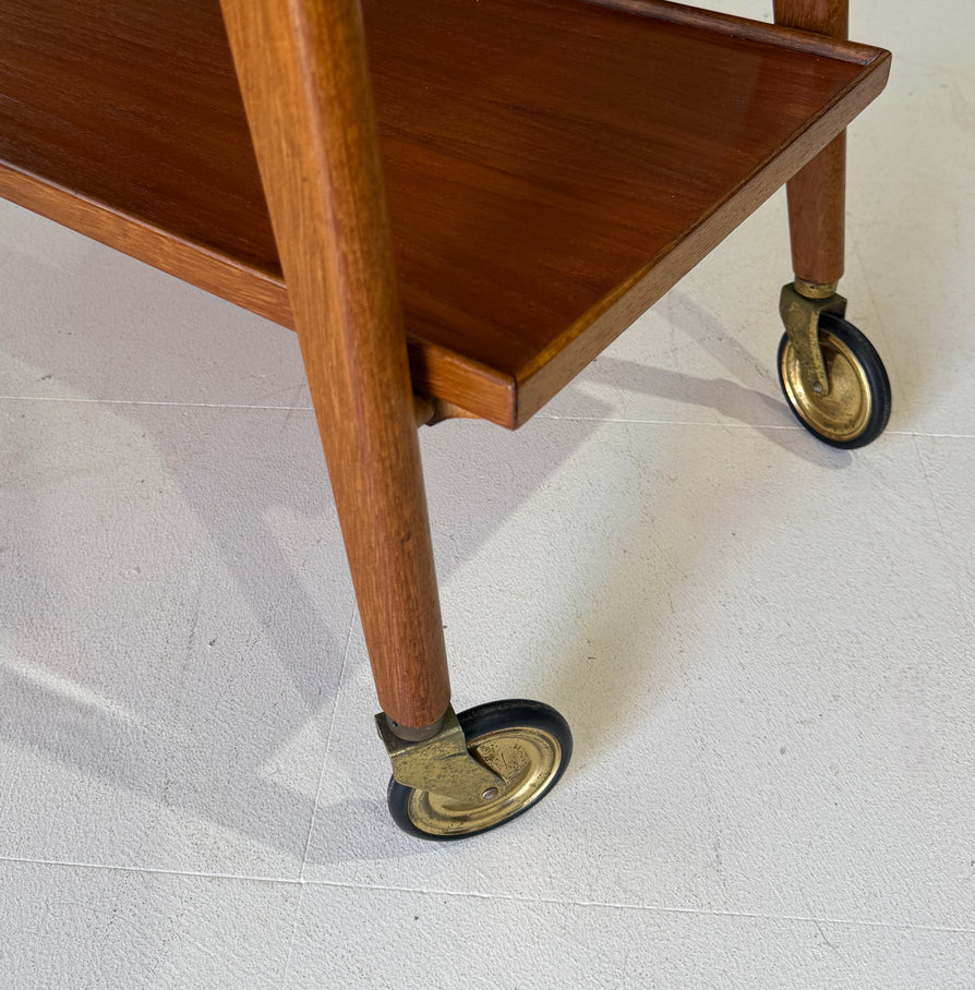 Mid-Century Serving Trolley in Teak