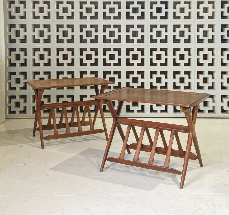 Early Mid-Century Side Table in Mahogany