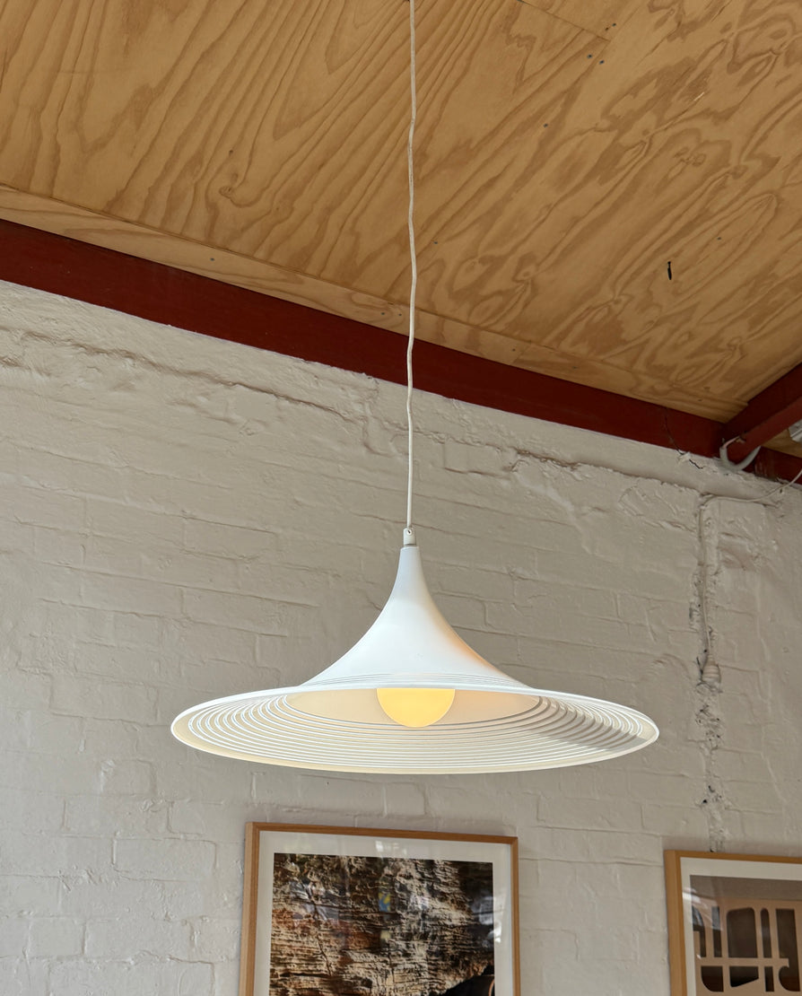 Meblo Guzzini "Trumpet" Pendant in Lucite
