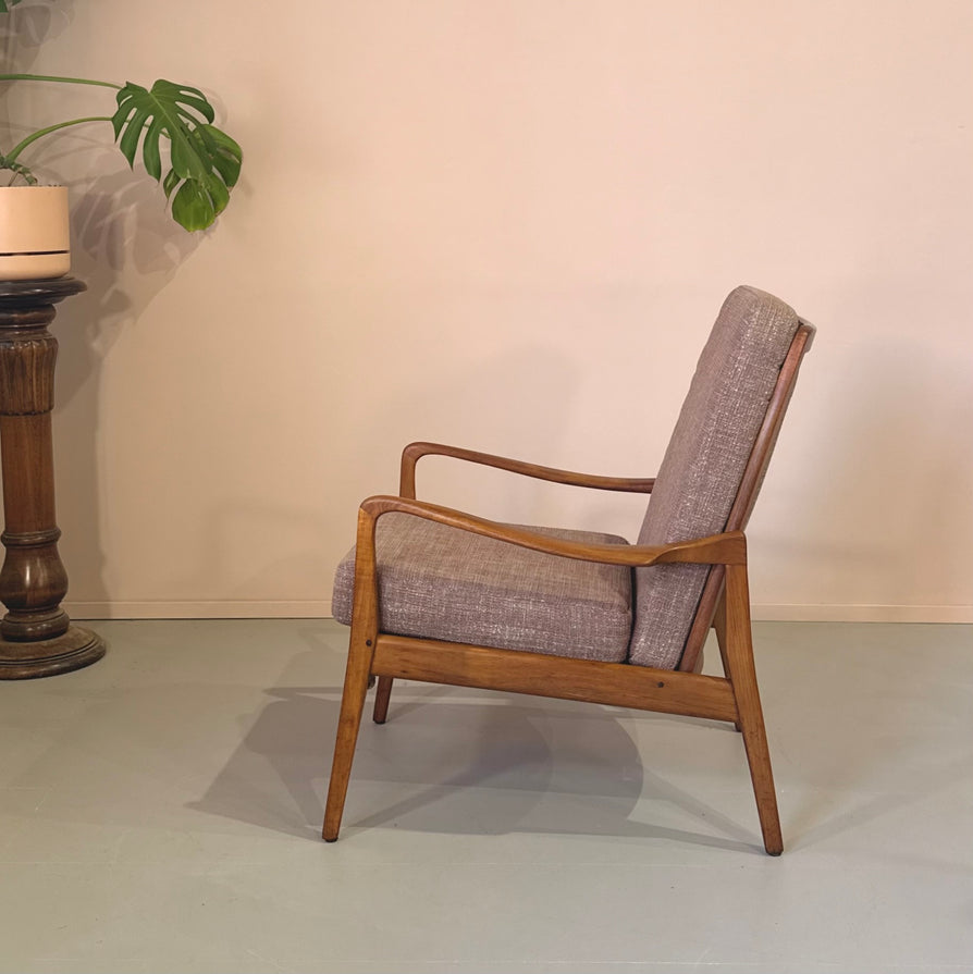 Pair of TH Brown Lounge Chairs