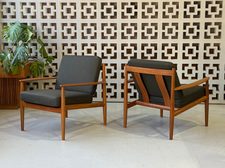 Pair of Grete Jalk Lounge Chairs