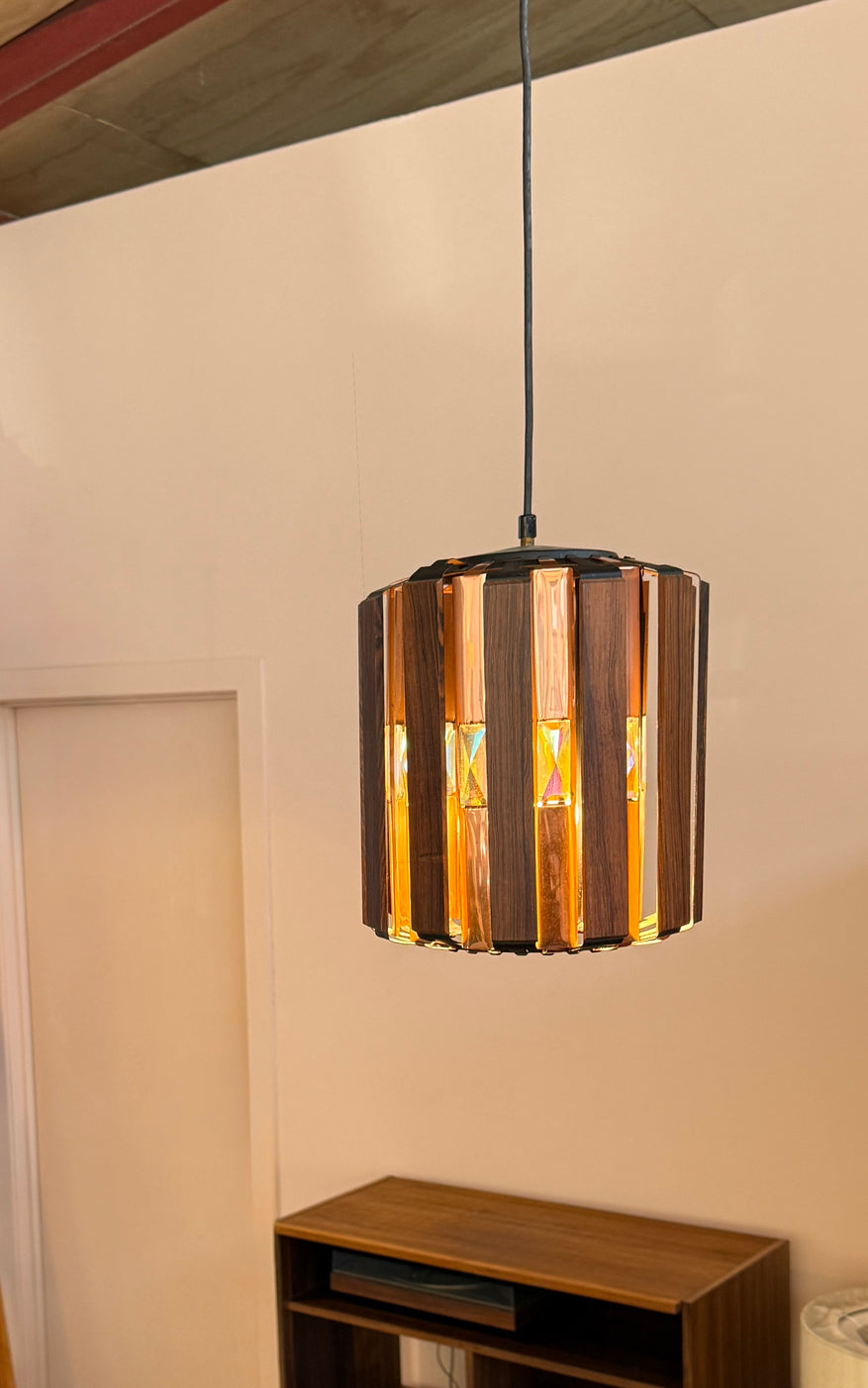 Werner Schou Pendant in Copper & Rosewood