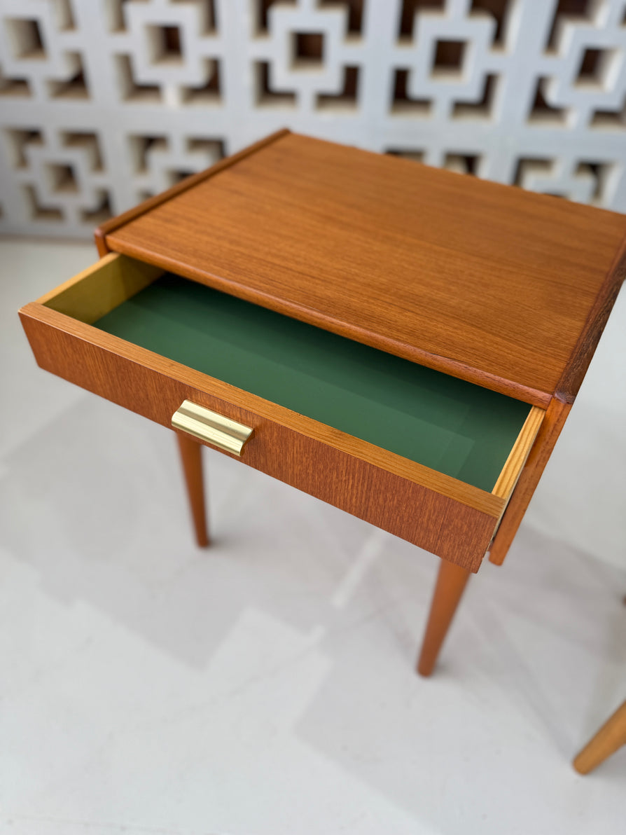 Pair of Teak Bedside Tables