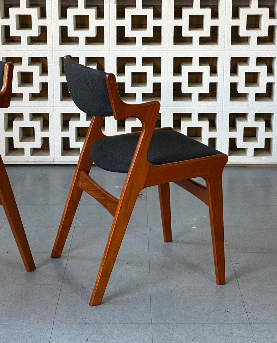 Six Danish Elbow Dining Chairs by Nova
