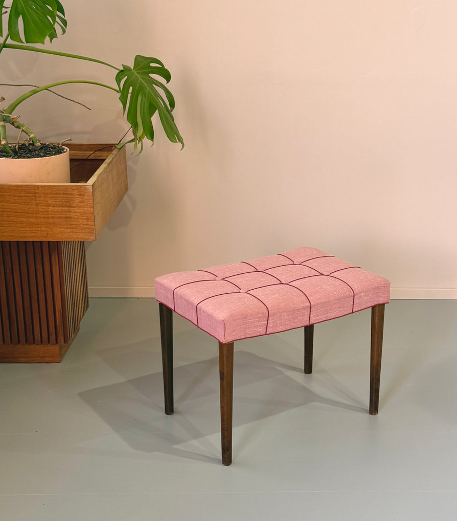 Danish Footstool in Fabric