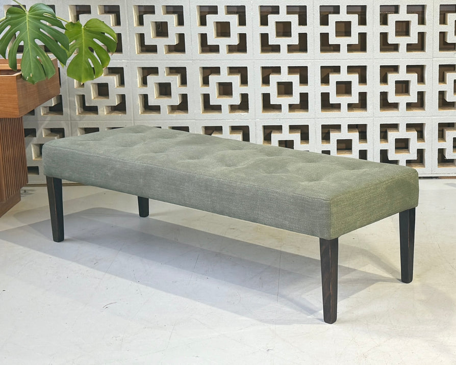 Mid-Century Bench Seat in New Fabric