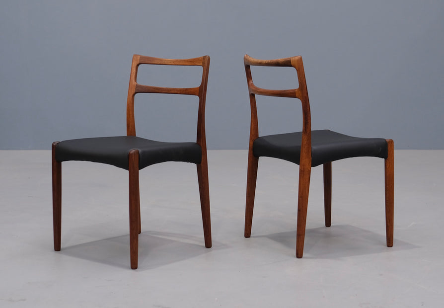 Four Danish Dining Chairs in Rosewood