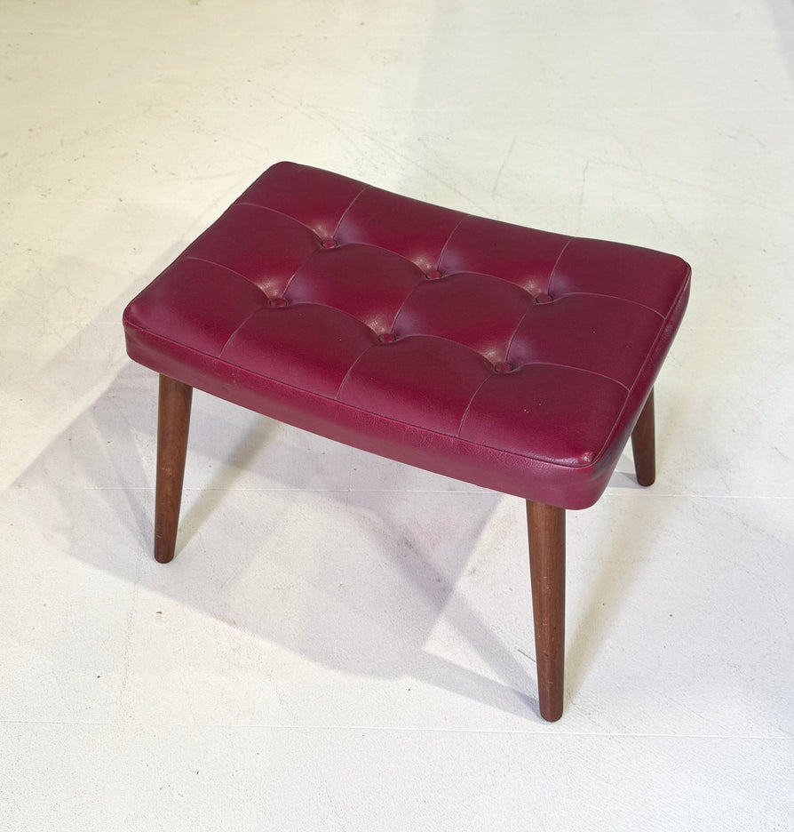 Danish Footstool in Original Vinyl