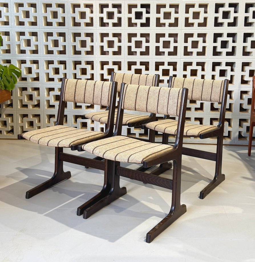 Four Cantilever Dining Chairs by Farstrup