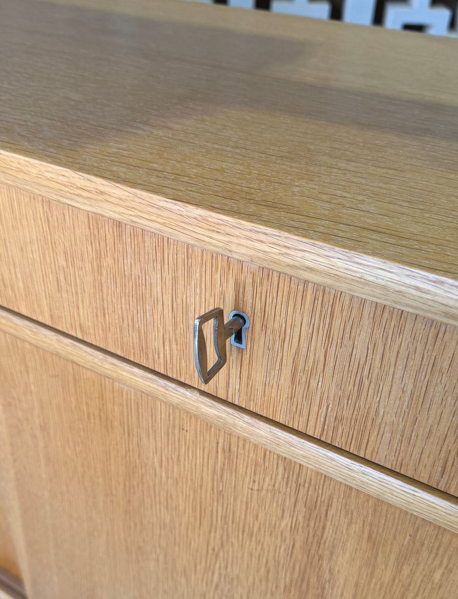 Pair of Standalone Swedish Bookcase Units in Oak