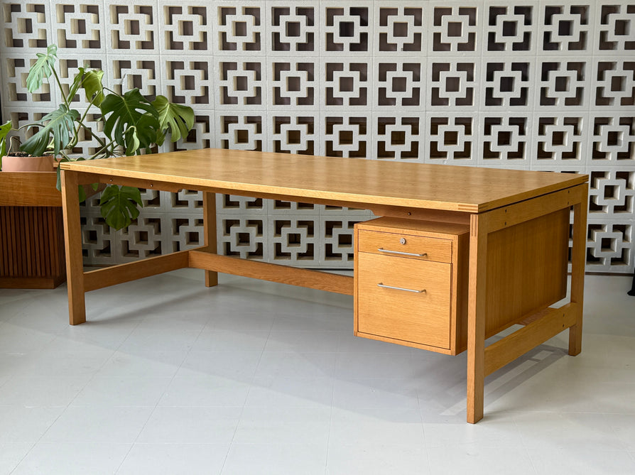 Jensen & Valeur Executive Desk in Oak