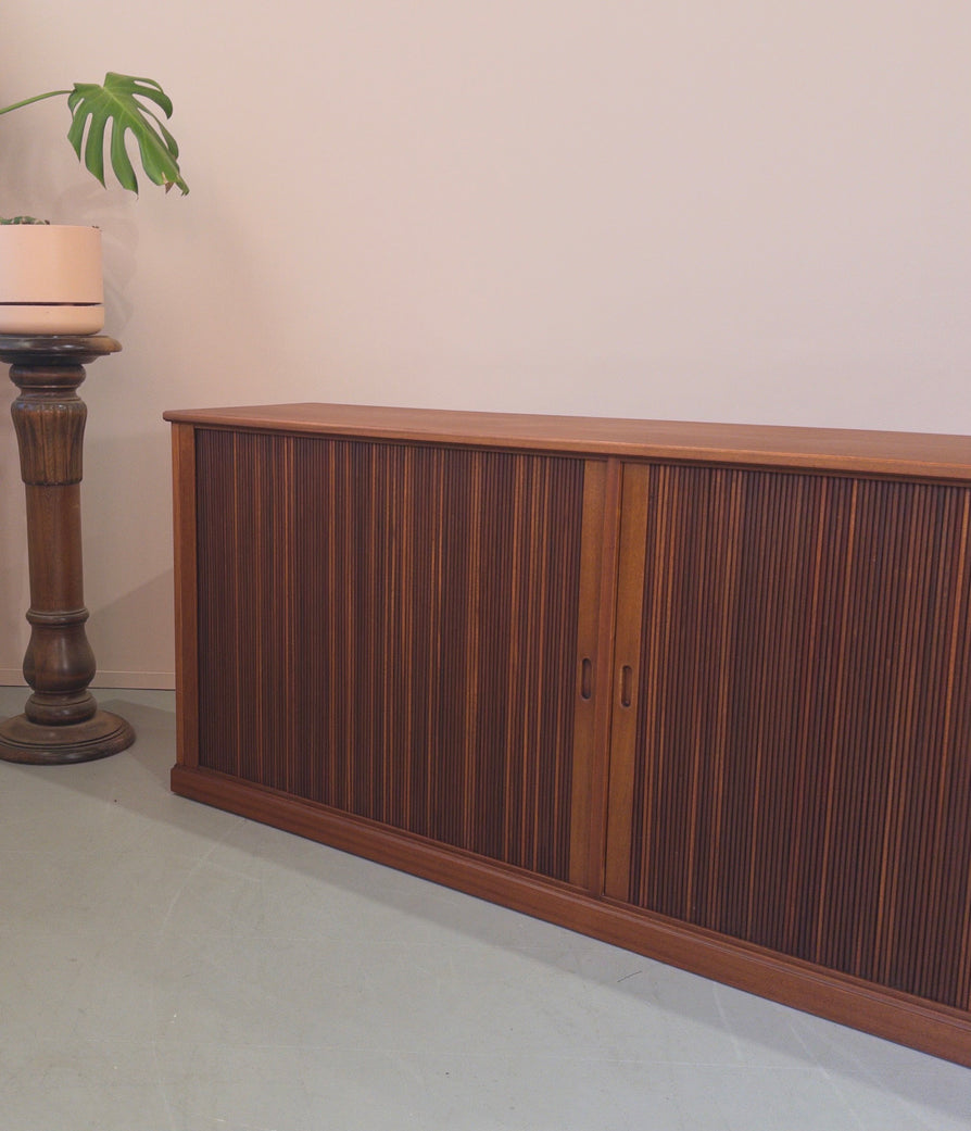 Danish Sideboard / Console with Tambour Doors
