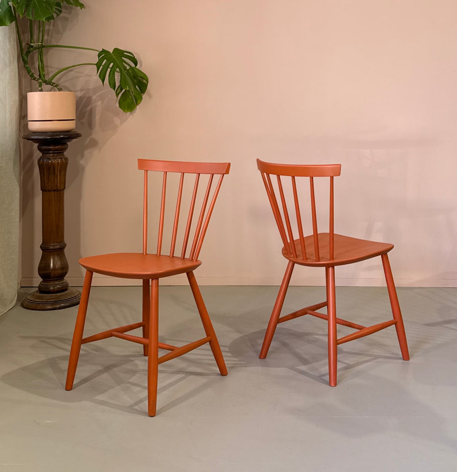 Set of Four Vintage Poul Volther J46 Spindle Chairs