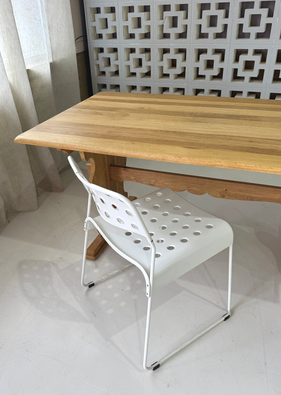 Danish Farmhouse Kitchen Table / Desk in Oak