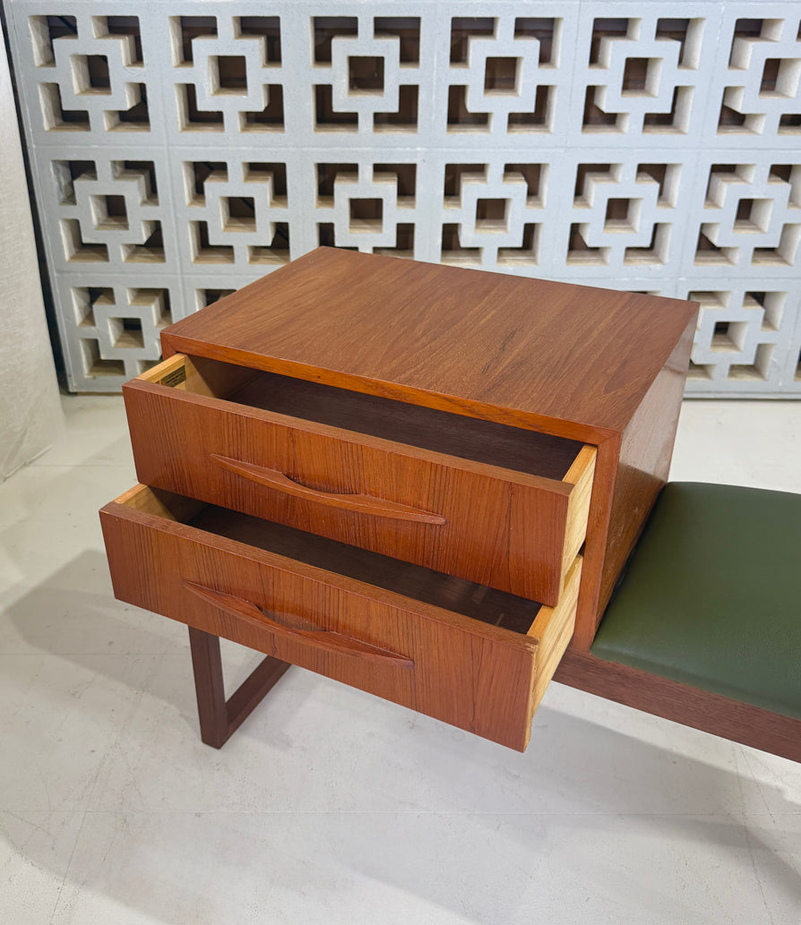 Mid-Century Telephone Table in Teak