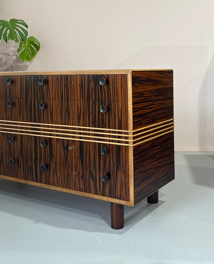 Deco Chest of Drawers in Macassar Ebony