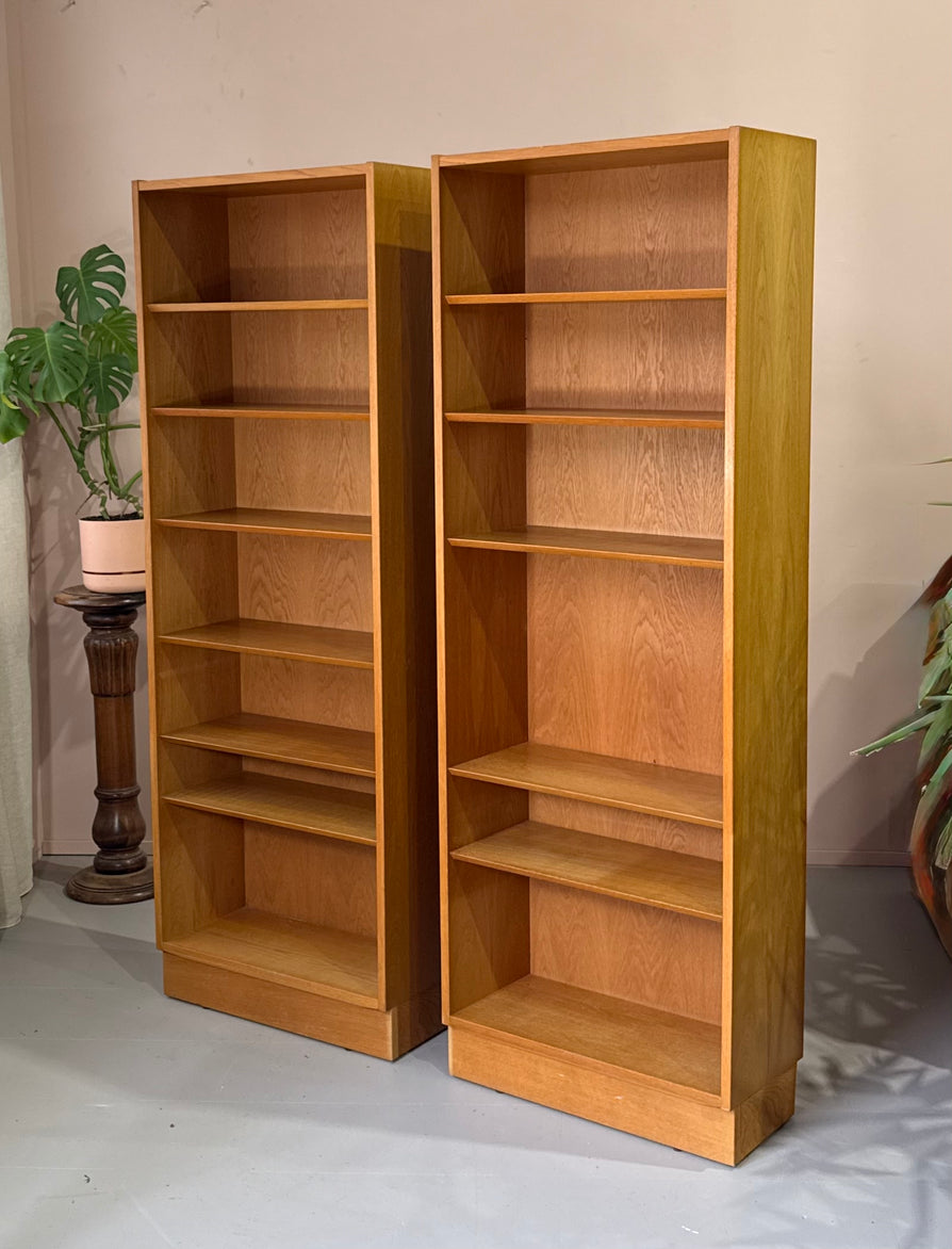 Tall Carlo Jensen for Hundevad Bookcase in Oak