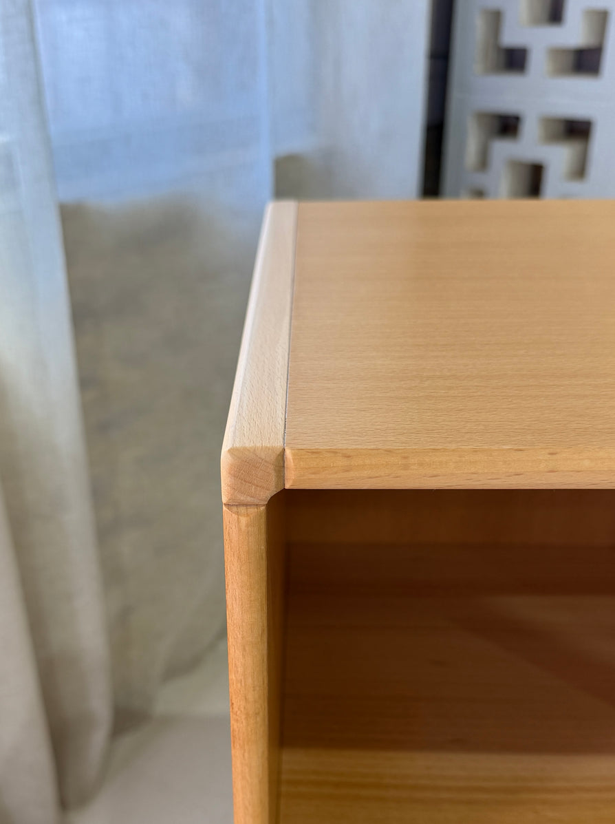 Danish Bookcase / Record Cabinet in Beechwood