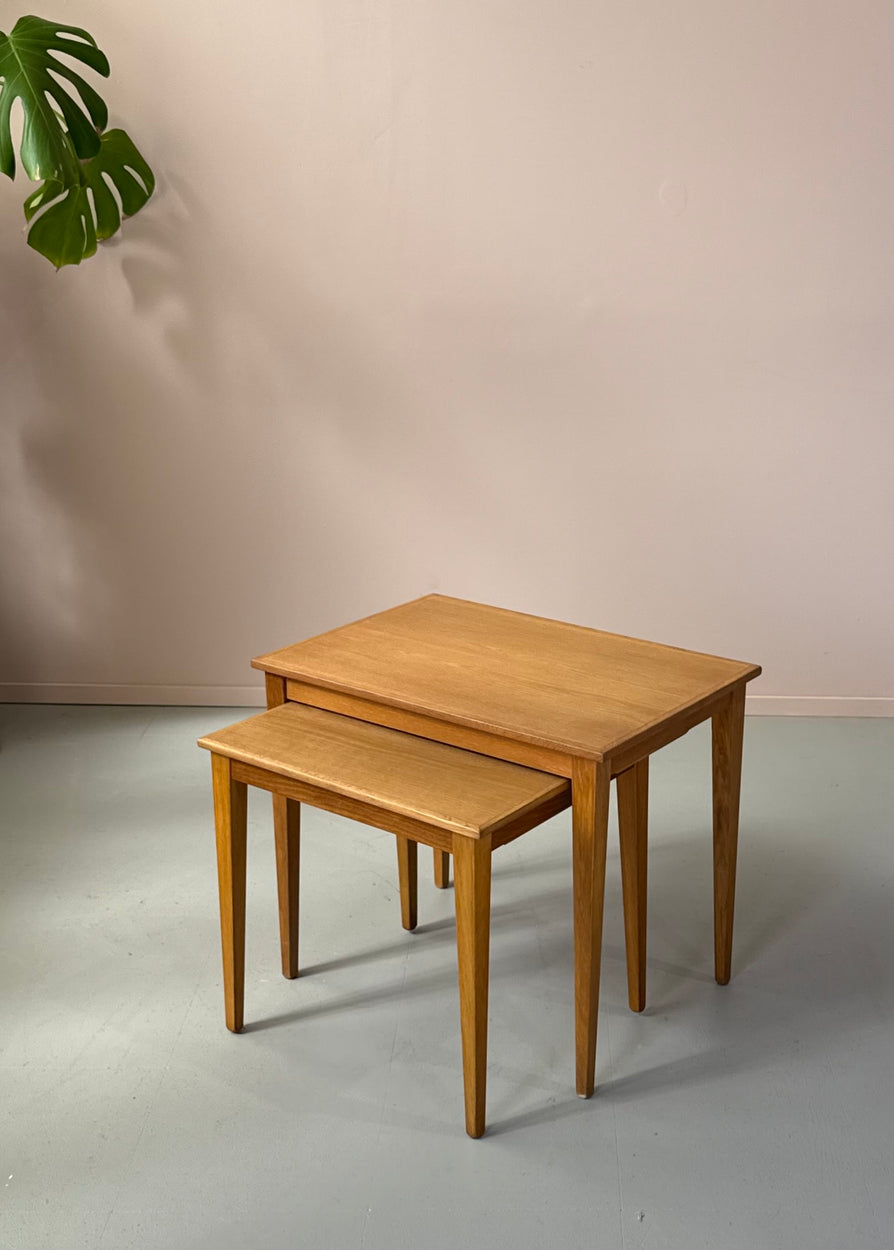 Danish Nest of Tables in Oak
