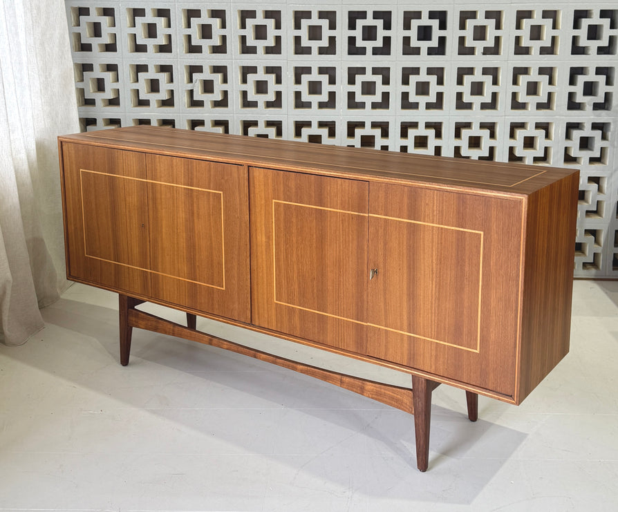Mid-Century Sideboard with Inlaid Detail