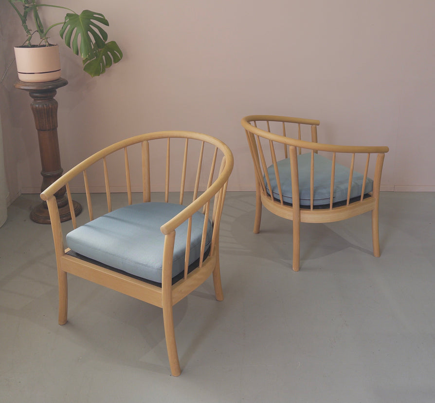 Danish Spindle-Back Lounge Chair