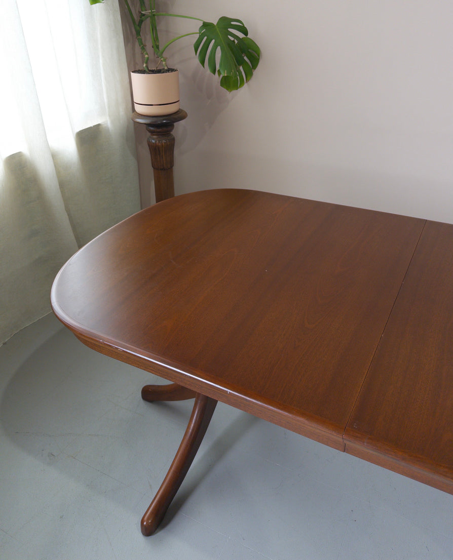 1980s Extension Mid-Century Dining Table by Noblett