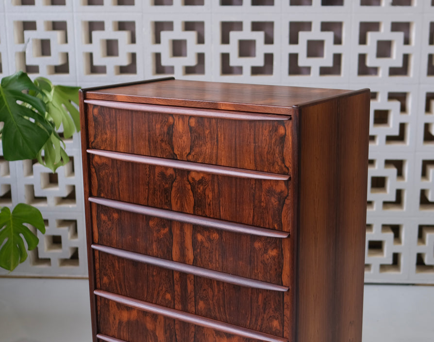 Danish Chest of Drawers in Rosewood