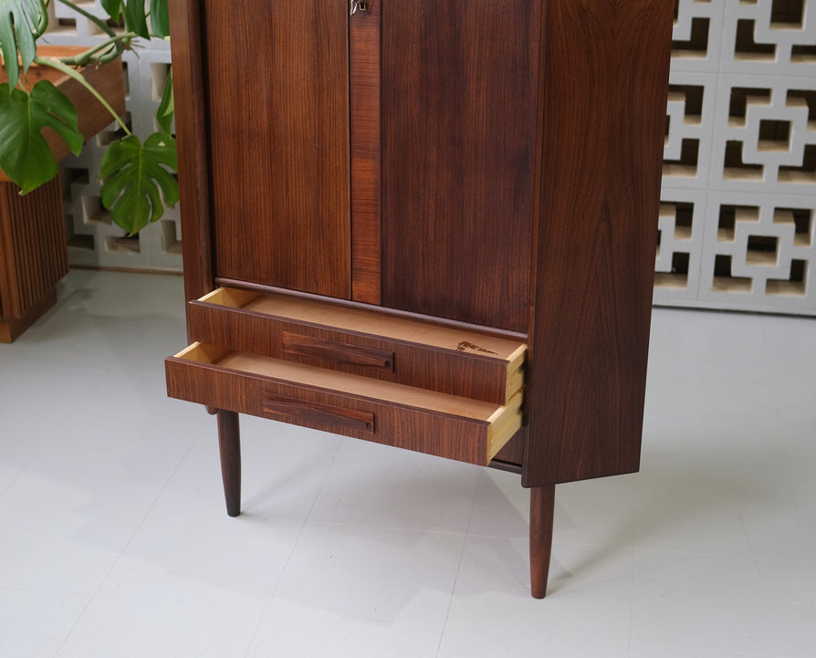 Danish Corner Cabinet in Rosewood