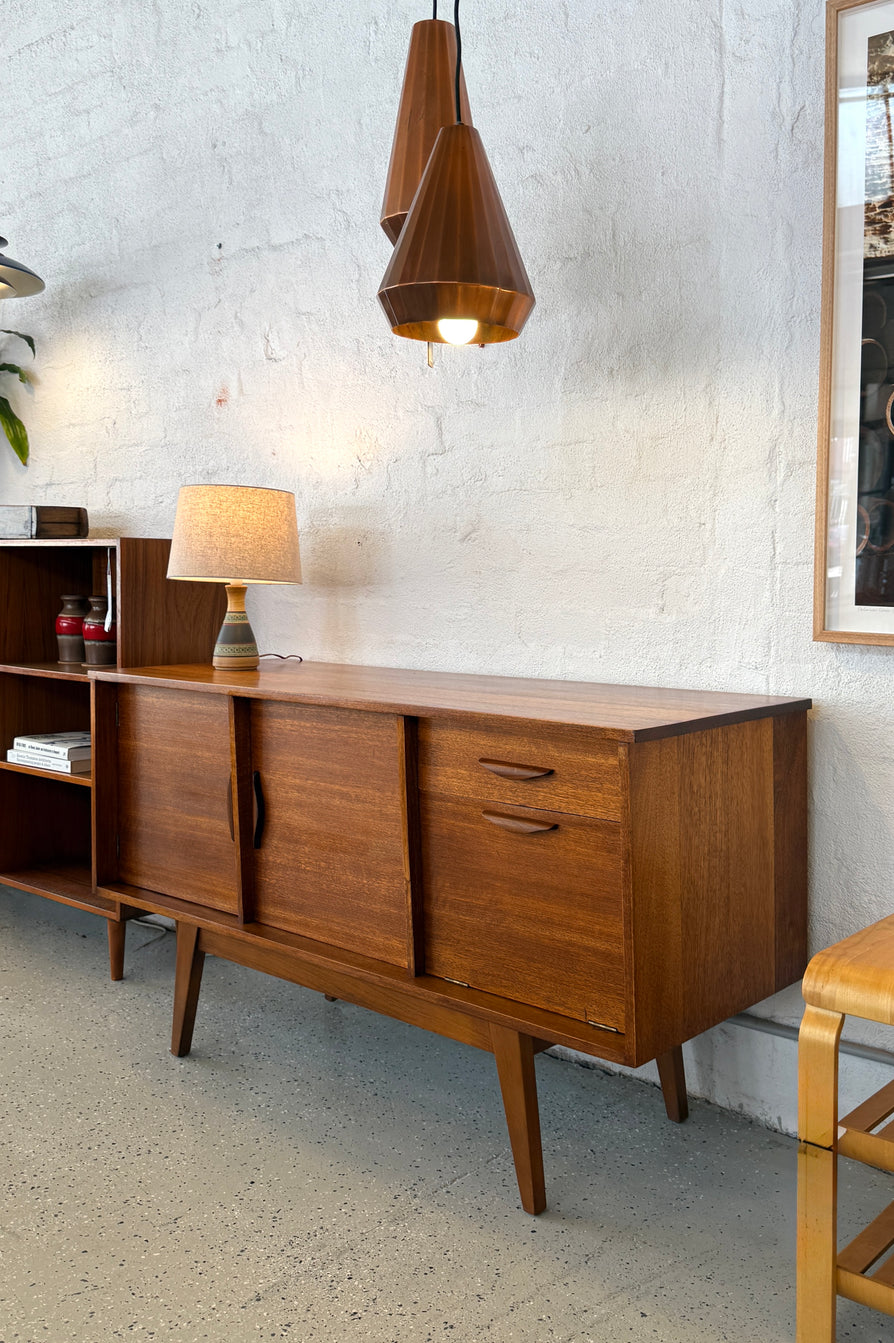 Compact 1950s Sideboard in Eucalyptus