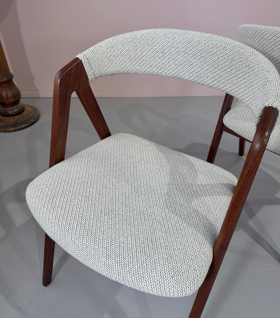 Six Danish Compass Dining Chairs