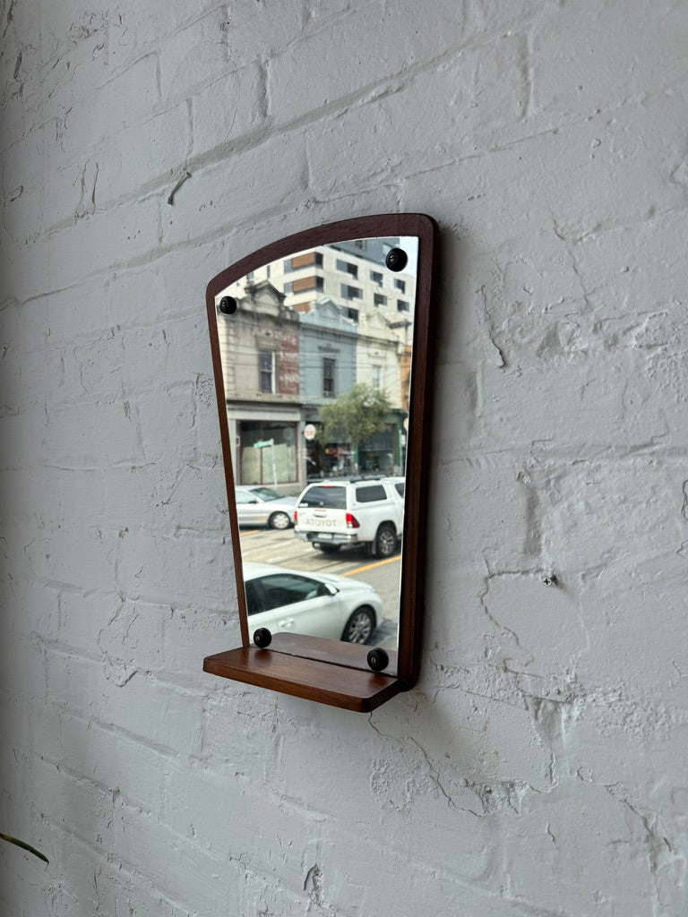 Vintage Danish Mirror & Shelf