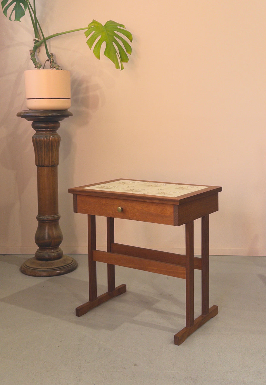 Single Bedside Table / Side Table in Teak