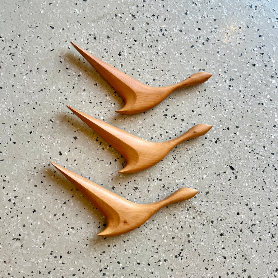 Set of Three Wild Ducks in Cypress