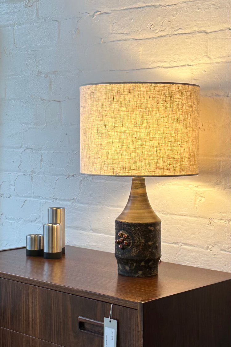 Danish Stoneware Table Lamp