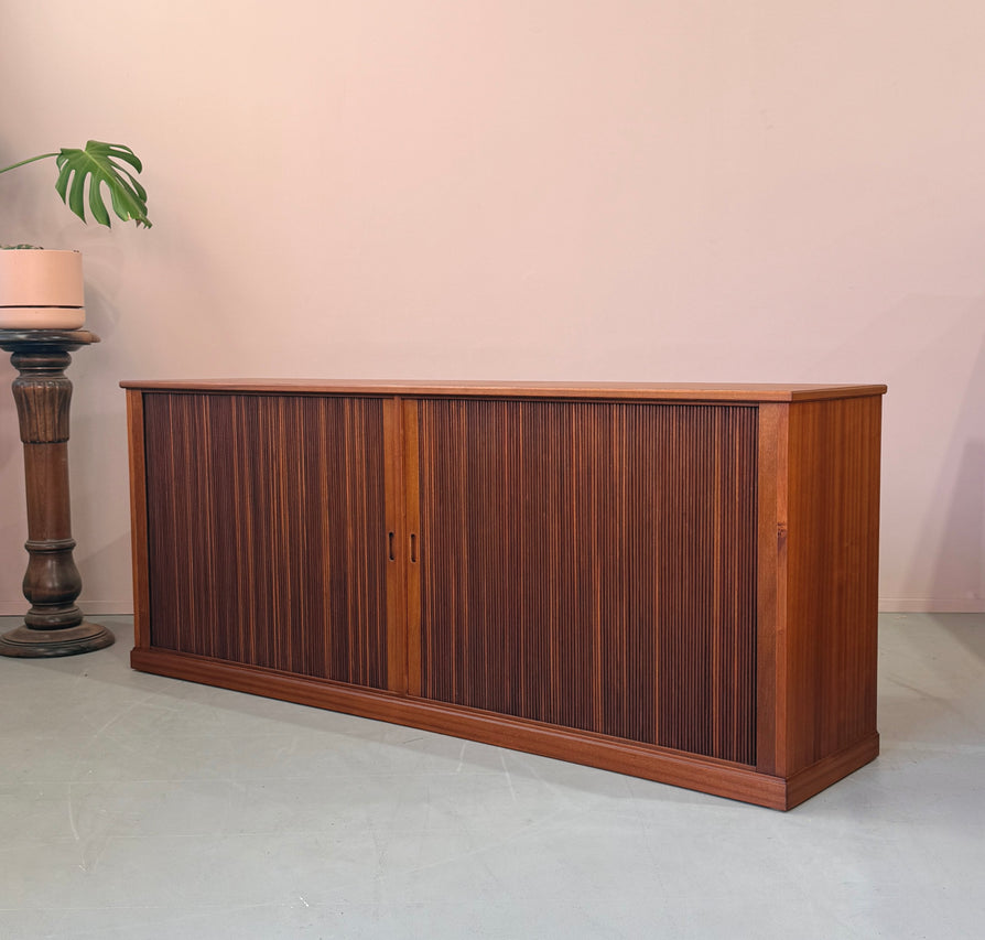 Danish Sideboard / Console with Tambour Doors
